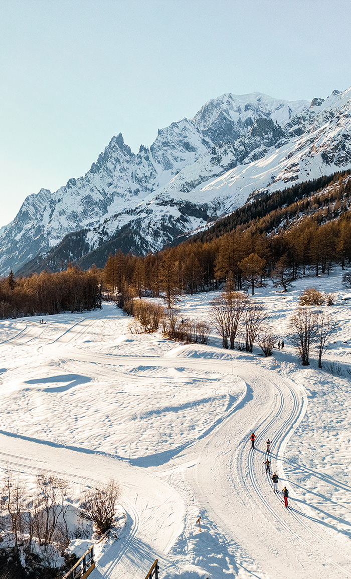 An Italian dream Courmayeur paesaggio innevato