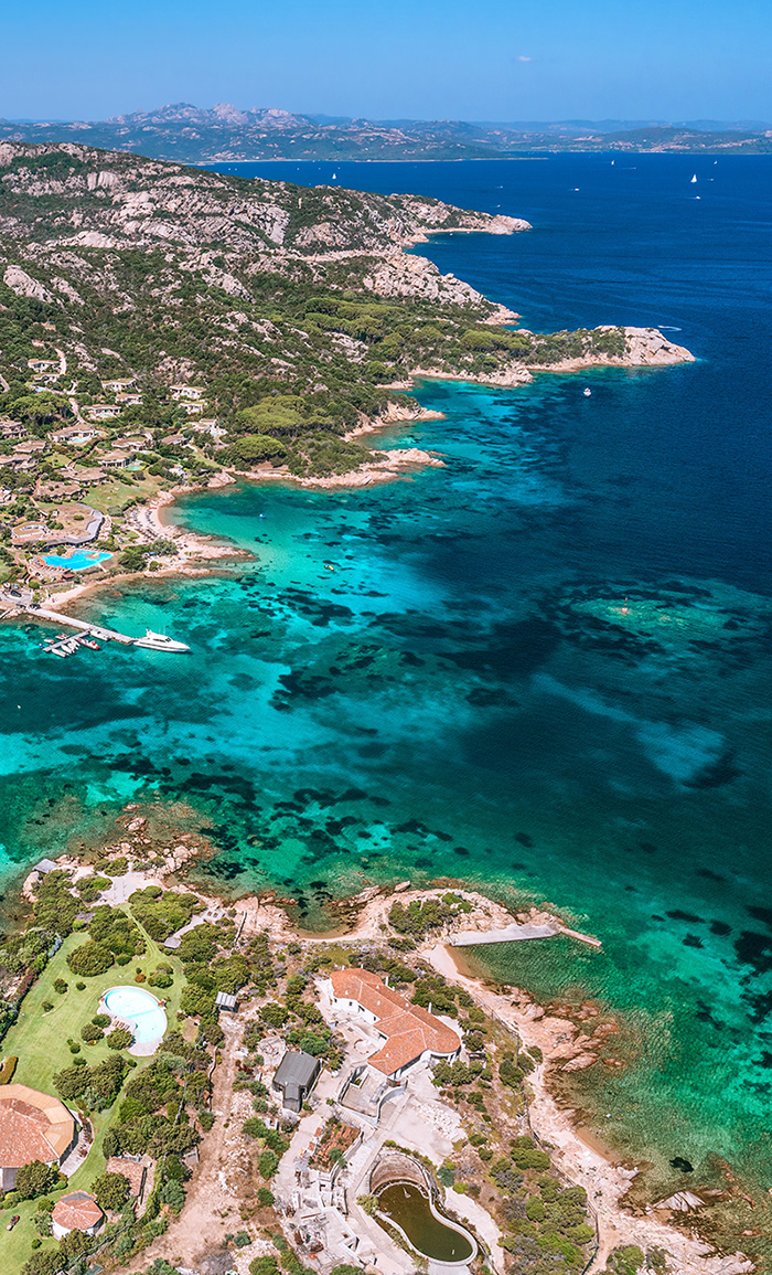 An Italian dream Porto Cervo mare veduta aerea